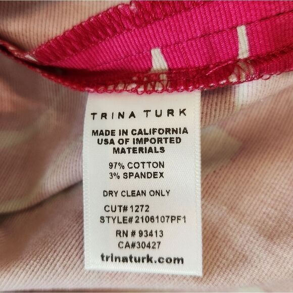Trina Turk Structured Palm Tank Size Small - Picture 5 of 5